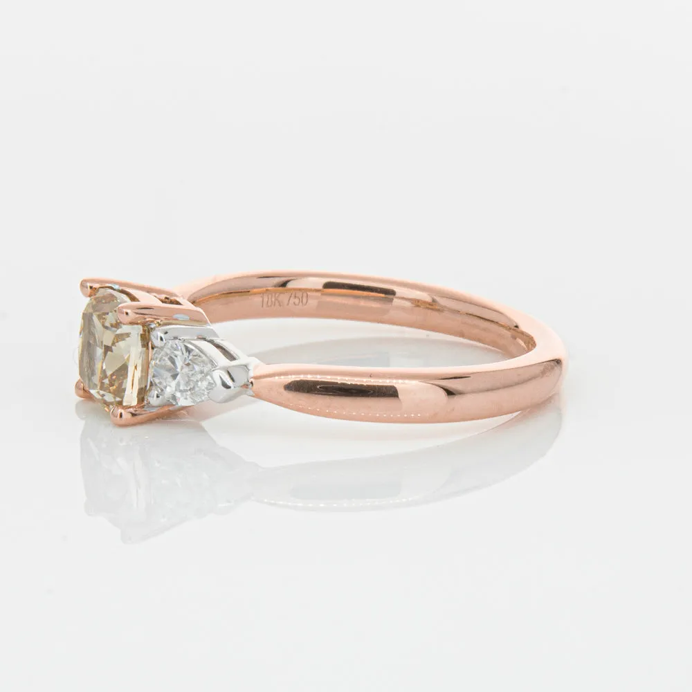 18ct Rose Gold 1.21ct Champagne Diamond Ayla Ring