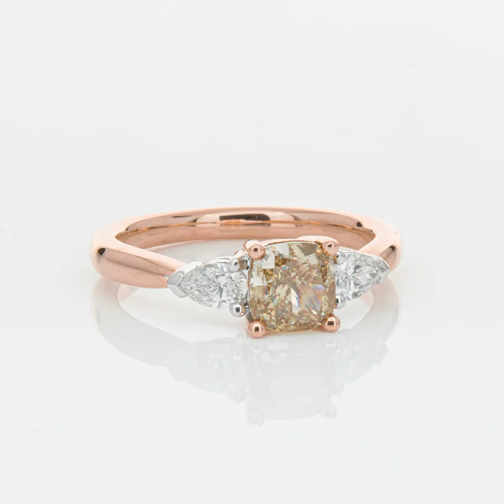 18ct Rose Gold 1.21ct Champagne Diamond Ayla Ring