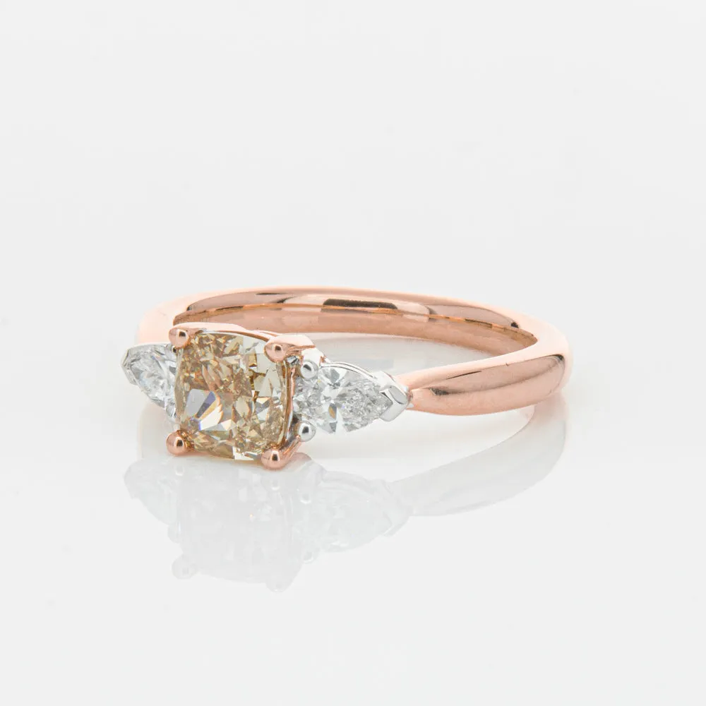 18ct Rose Gold 1.21ct Champagne Diamond Ayla Ring