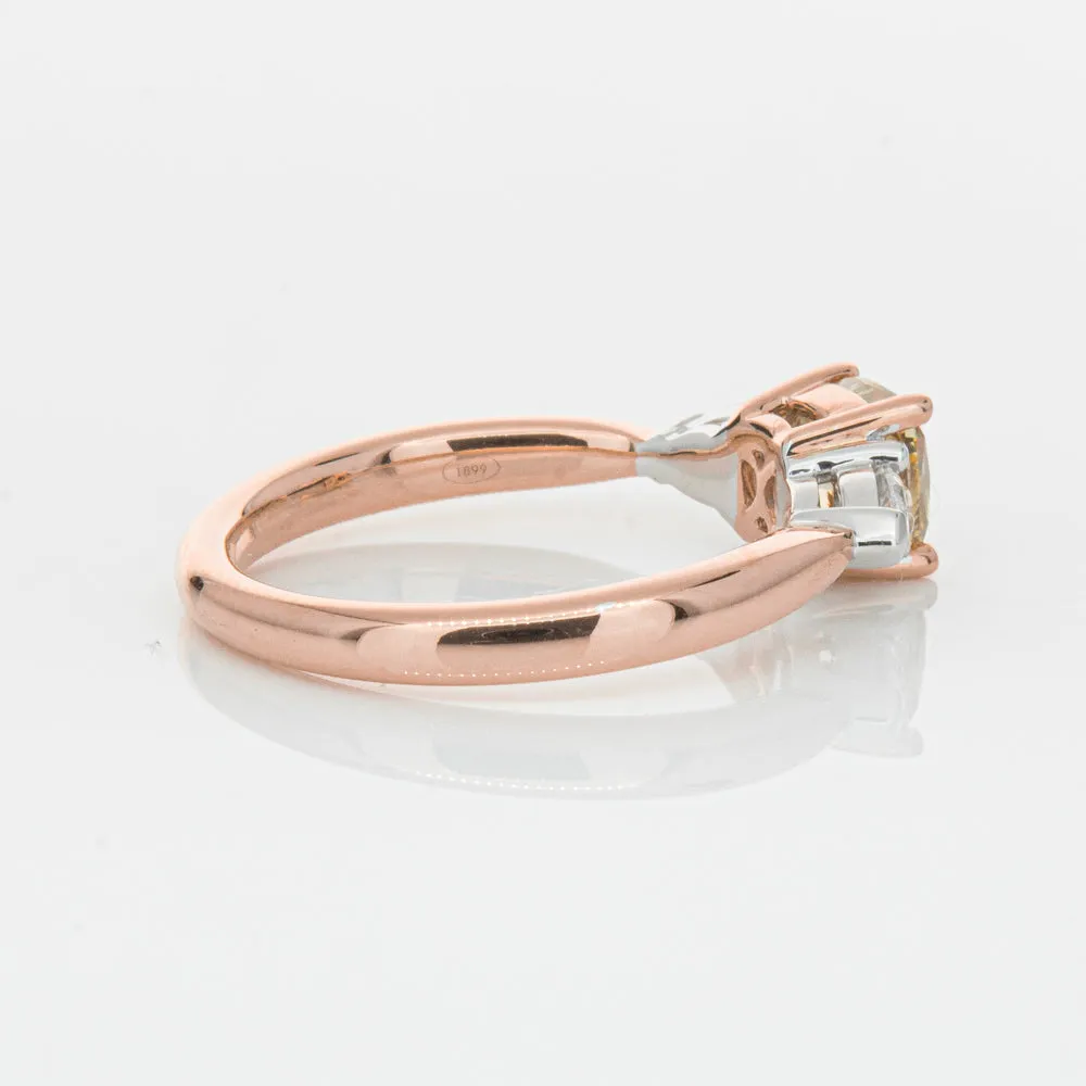 18ct Rose Gold 1.21ct Champagne Diamond Ayla Ring