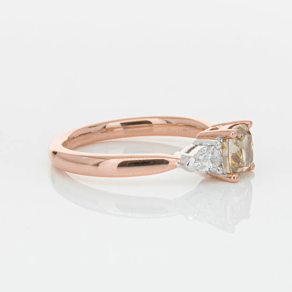 18ct Rose Gold 1.21ct Champagne Diamond Ayla Ring