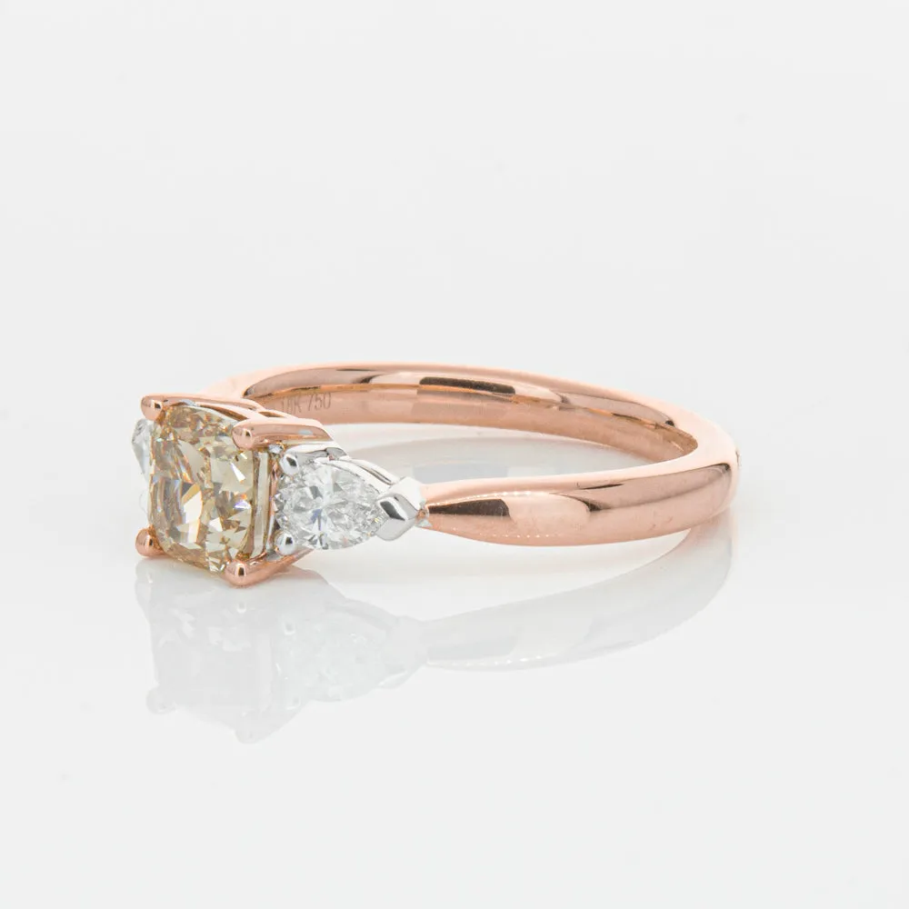 18ct Rose Gold 1.21ct Champagne Diamond Ayla Ring