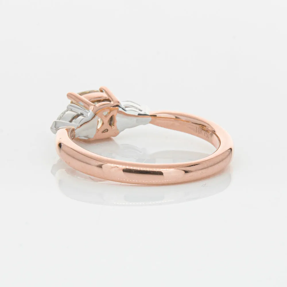 18ct Rose Gold 1.21ct Champagne Diamond Ayla Ring