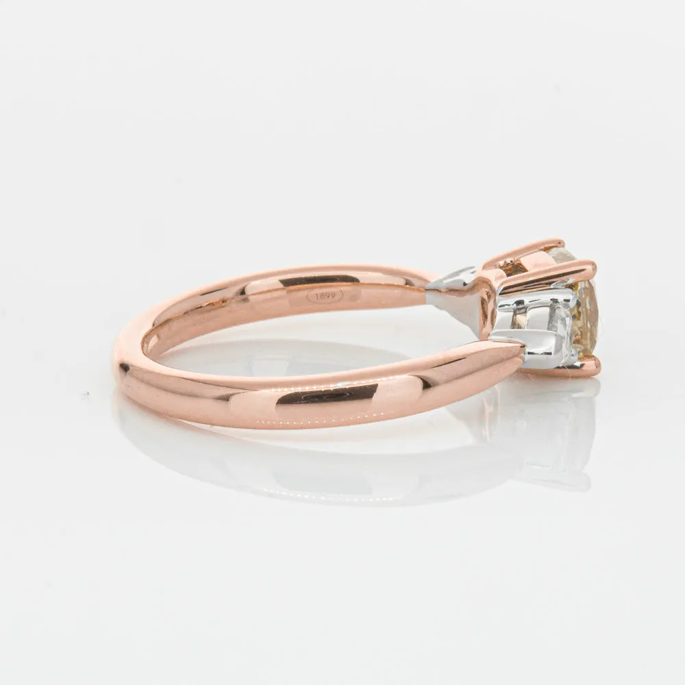 18ct Rose Gold 1.21ct Champagne Diamond Ayla Ring