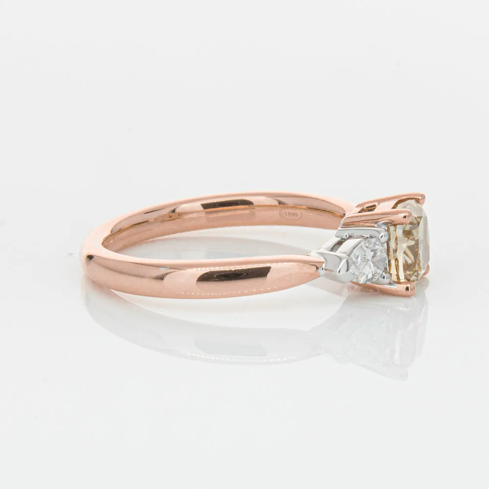 18ct Rose Gold 1.21ct Champagne Diamond Ayla Ring