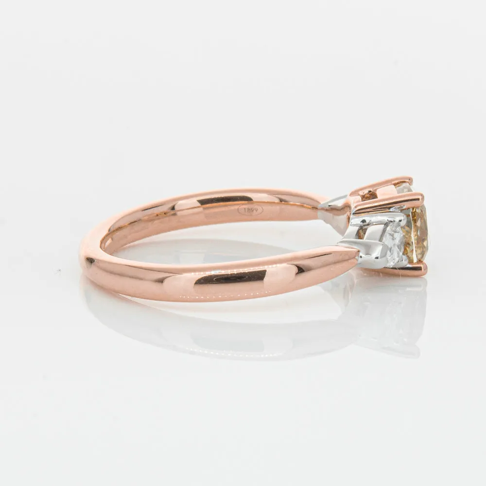 18ct Rose Gold 1.21ct Champagne Diamond Ayla Ring