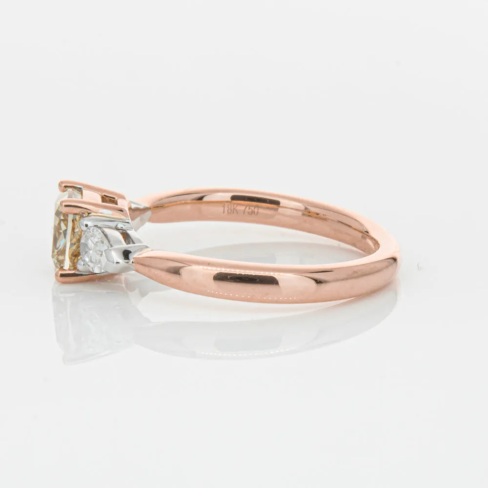 18ct Rose Gold 1.21ct Champagne Diamond Ayla Ring