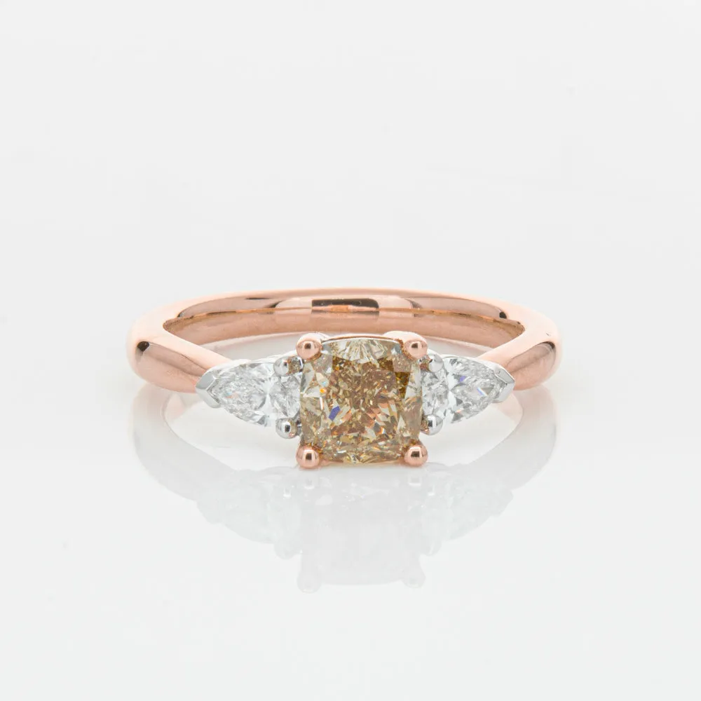 18ct Rose Gold 1.21ct Champagne Diamond Ayla Ring