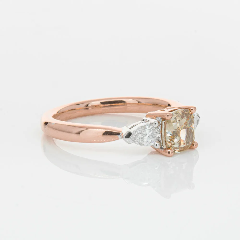 18ct Rose Gold 1.21ct Champagne Diamond Ayla Ring