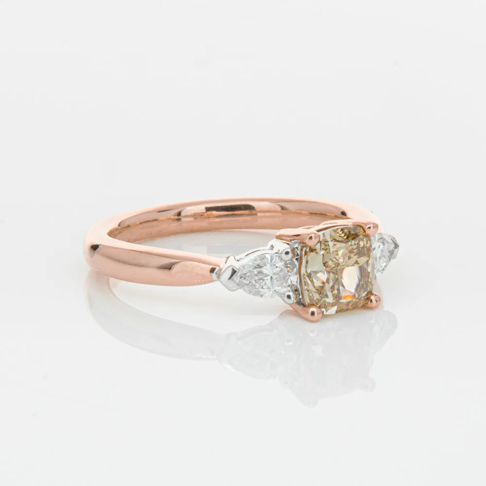 18ct Rose Gold 1.21ct Champagne Diamond Ayla Ring