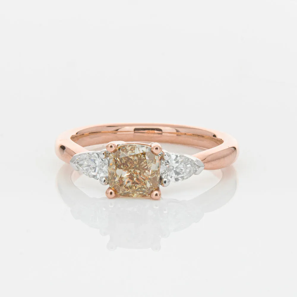 18ct Rose Gold 1.21ct Champagne Diamond Ayla Ring