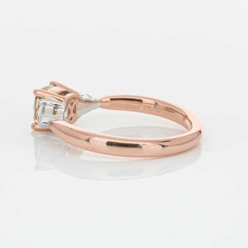 18ct Rose Gold 1.21ct Champagne Diamond Ayla Ring