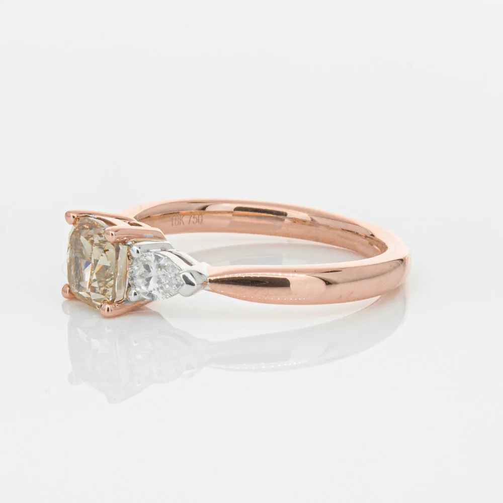 18ct Rose Gold 1.21ct Champagne Diamond Ayla Ring