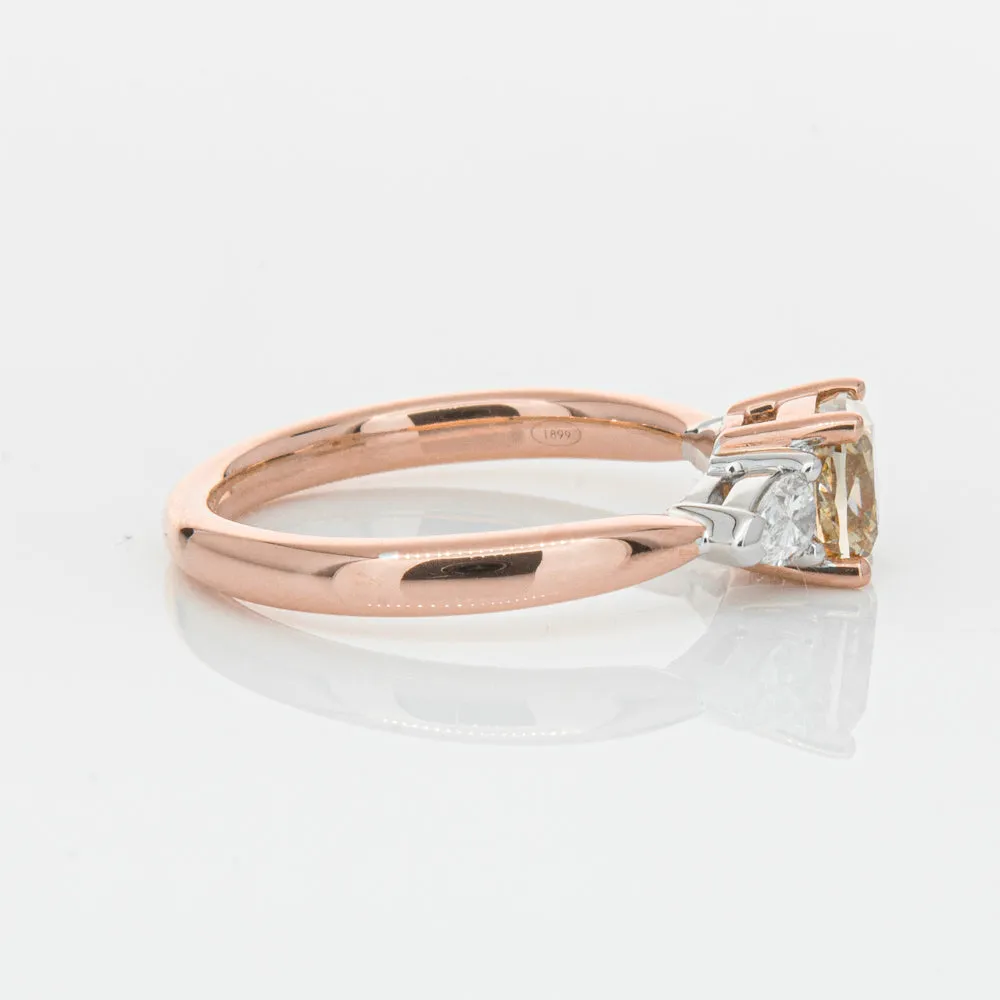 18ct Rose Gold 1.21ct Champagne Diamond Ayla Ring