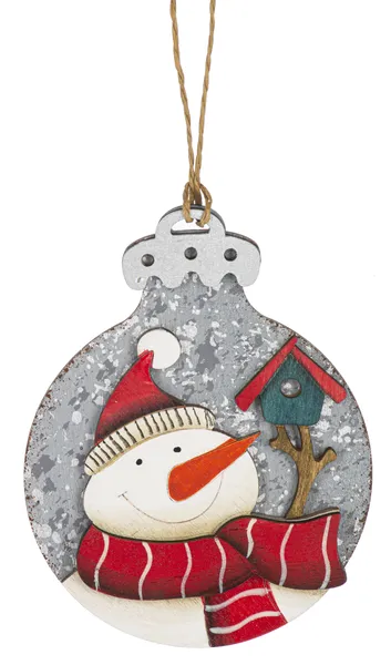 3.75" Santa & Snowman Ornaments (sold individually)