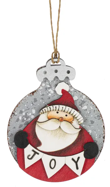 3.75" Santa & Snowman Ornaments (sold individually)