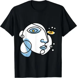 Abstract Art Creative Face T-Shirt
