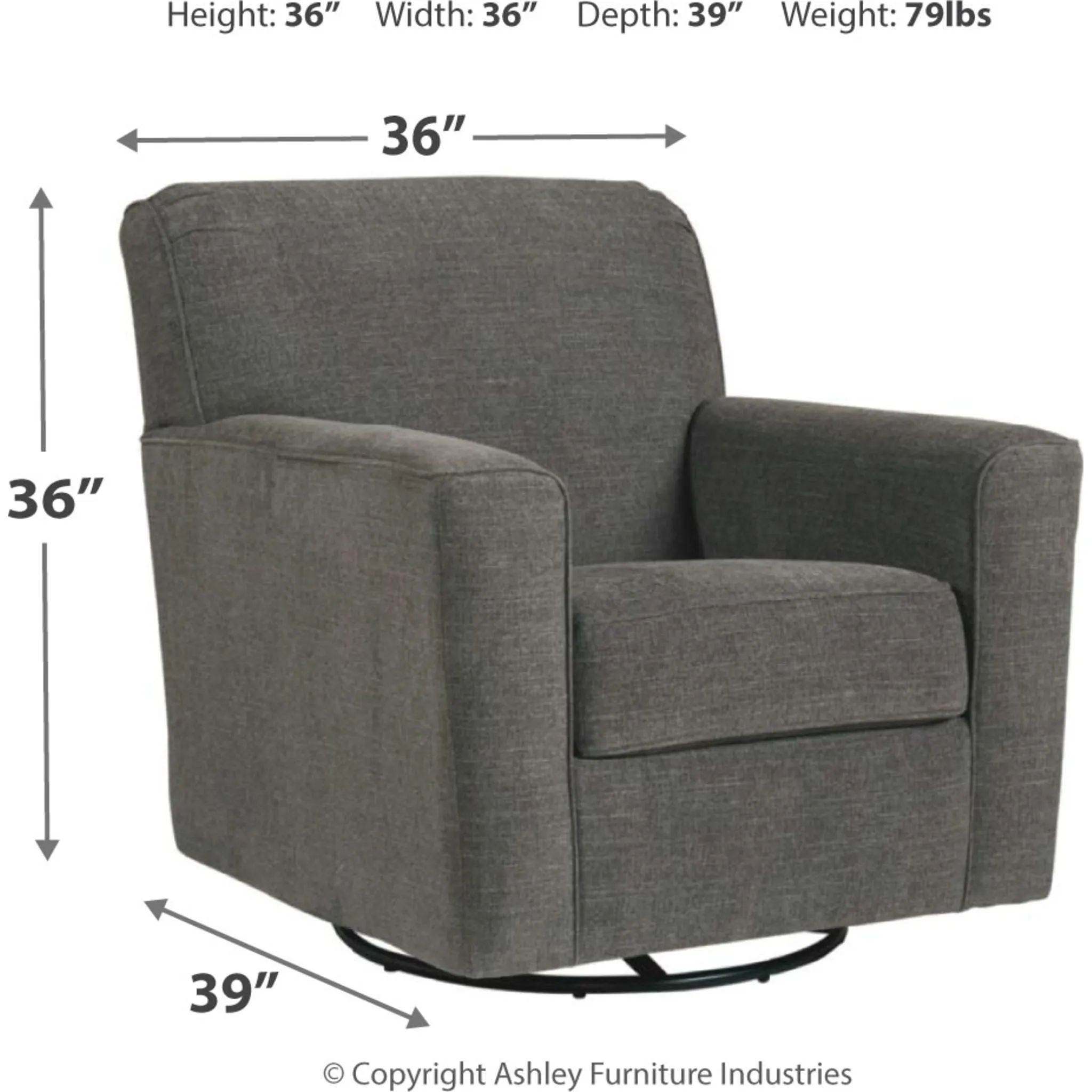 Alcona-Exclusive Swivel Accent Chair