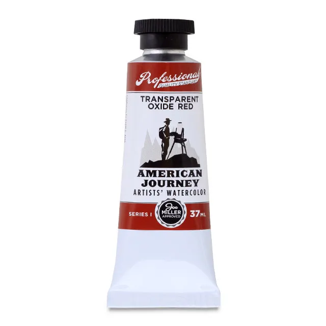 American Journey Artists' Watercolor - Transparent Oxide Red, 37 ml