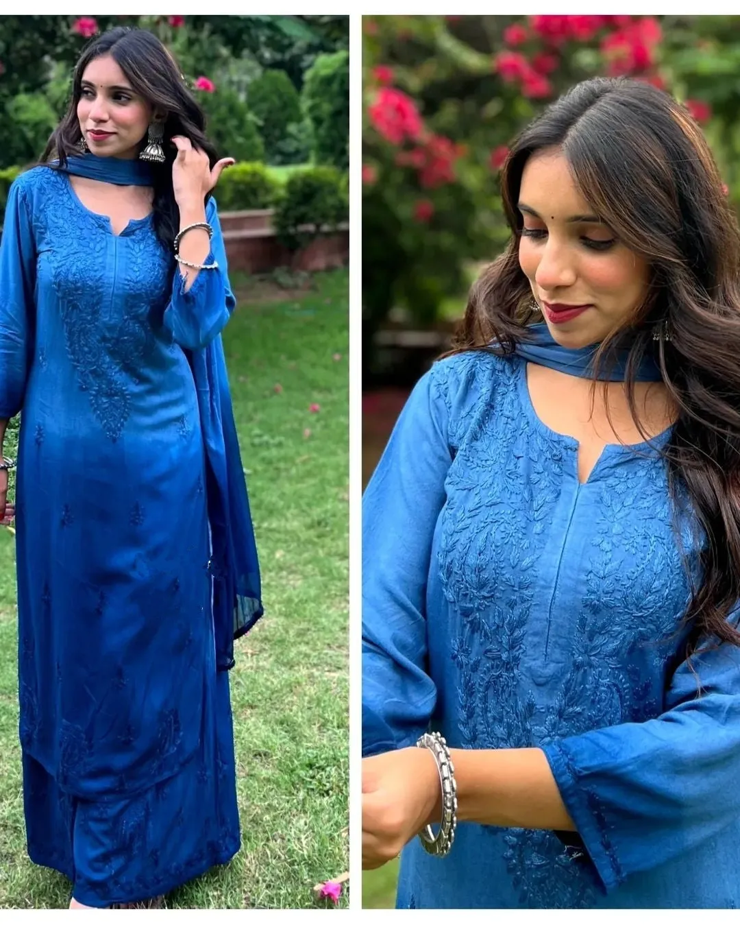 Bahar Ombre Dyed Chikankari Set