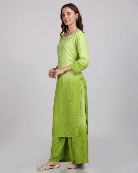 Bahar Ombre Dyed Chikankari Set