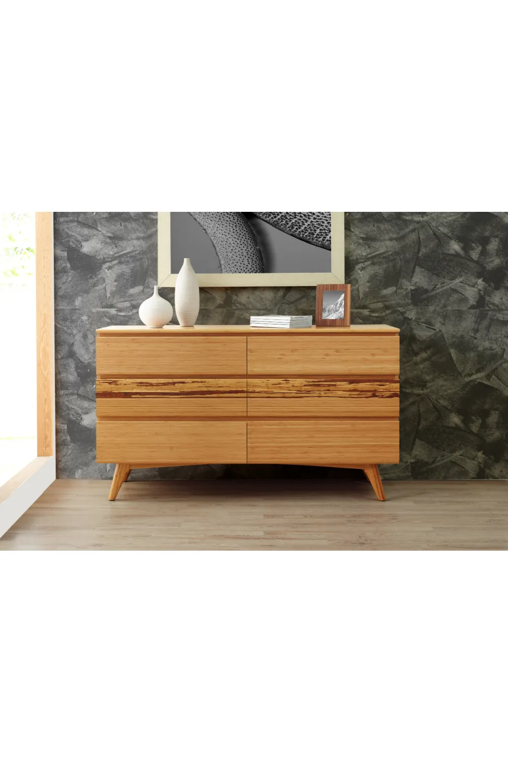 Bamboo High Drawer Chest | Greenington Azara