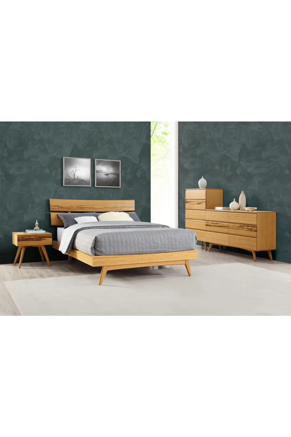 Bamboo High Drawer Chest | Greenington Azara