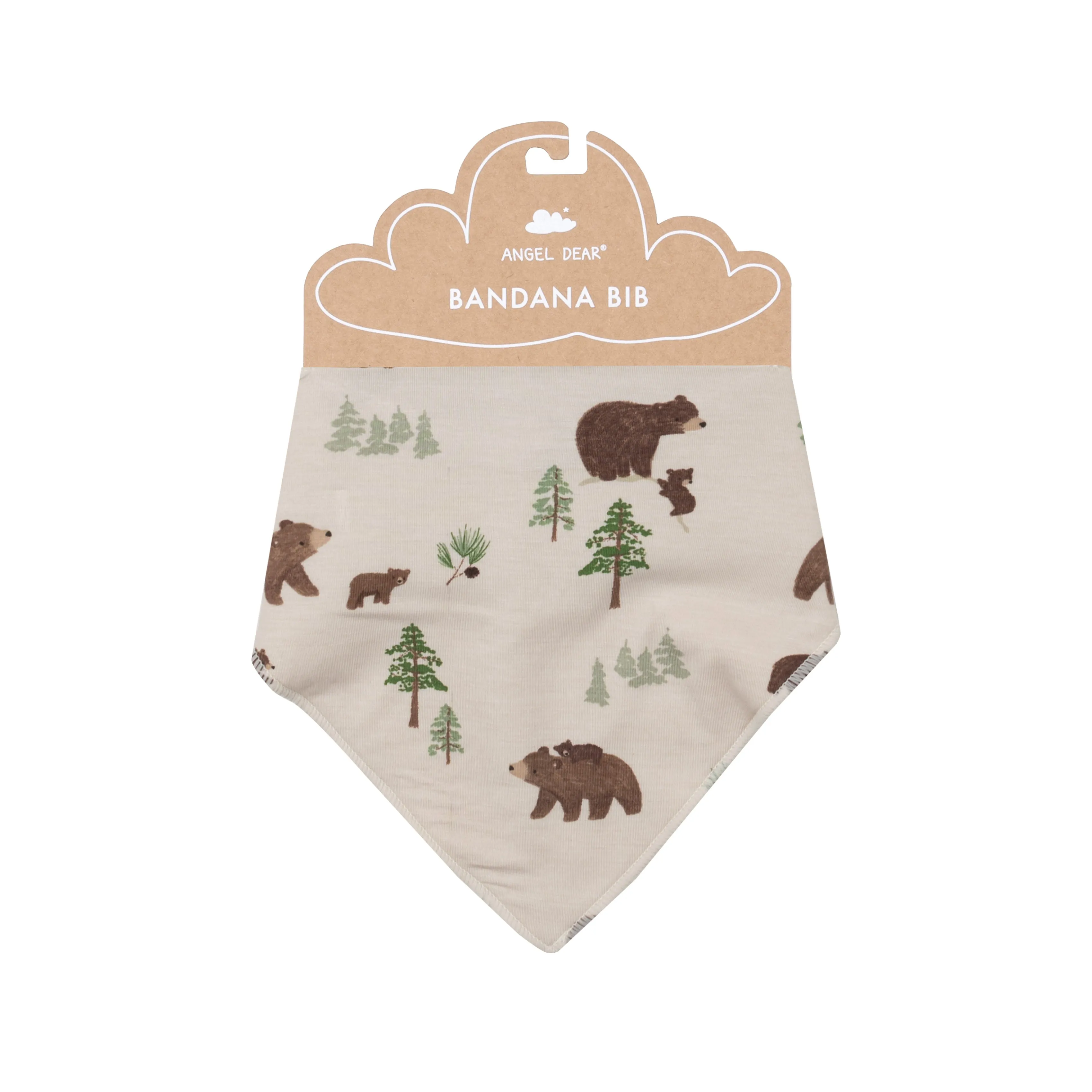 Bandana Bib, Sweet Brown Bears