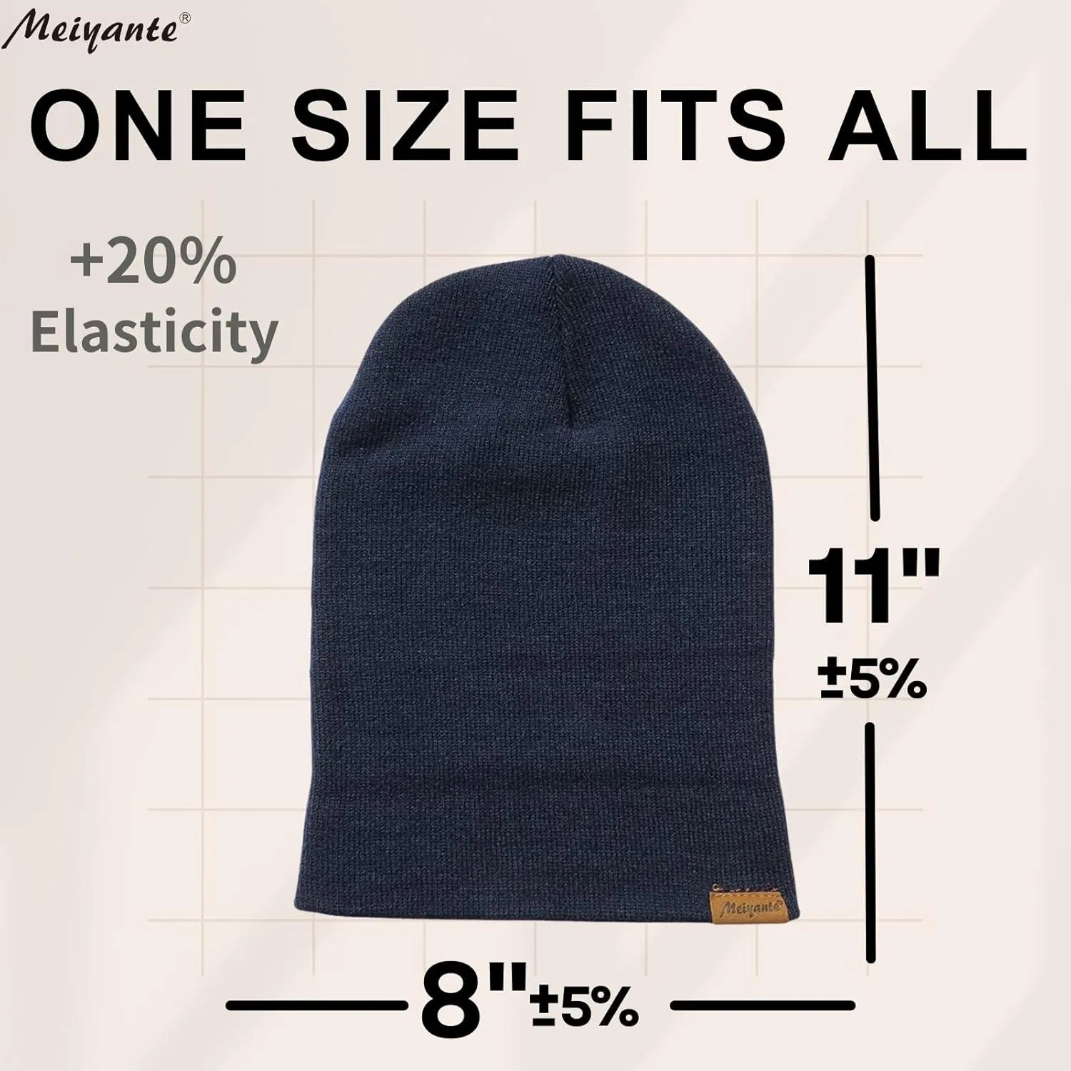Beanie Hats for Men & Women - Warm Stocking Caps for Men & Women, Cuffed Knit Thermal Hats, Gift for Him & Her