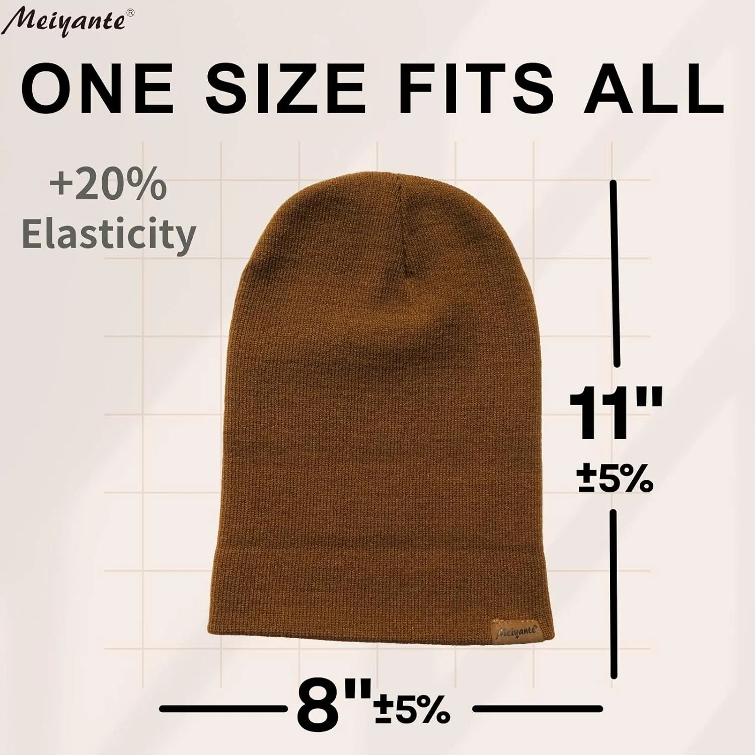 Beanie Hats for Men & Women - Warm Stocking Caps for Men & Women, Cuffed Knit Thermal Hats, Gift for Him & Her