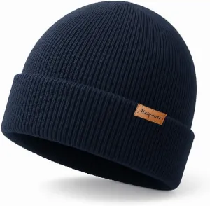 Beanie Hats for Men & Women - Warm Stocking Caps for Men & Women, Cuffed Knit Thermal Hats, Gift for Him & Her