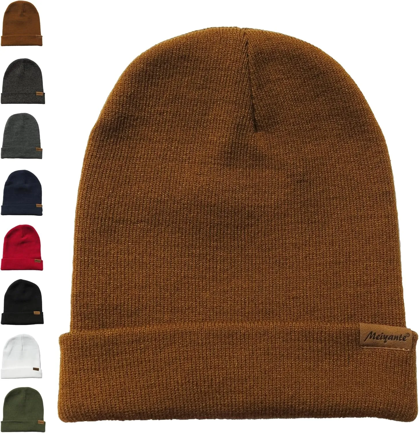 Beanie Hats for Men & Women - Warm Stocking Caps for Men & Women, Cuffed Knit Thermal Hats, Gift for Him & Her