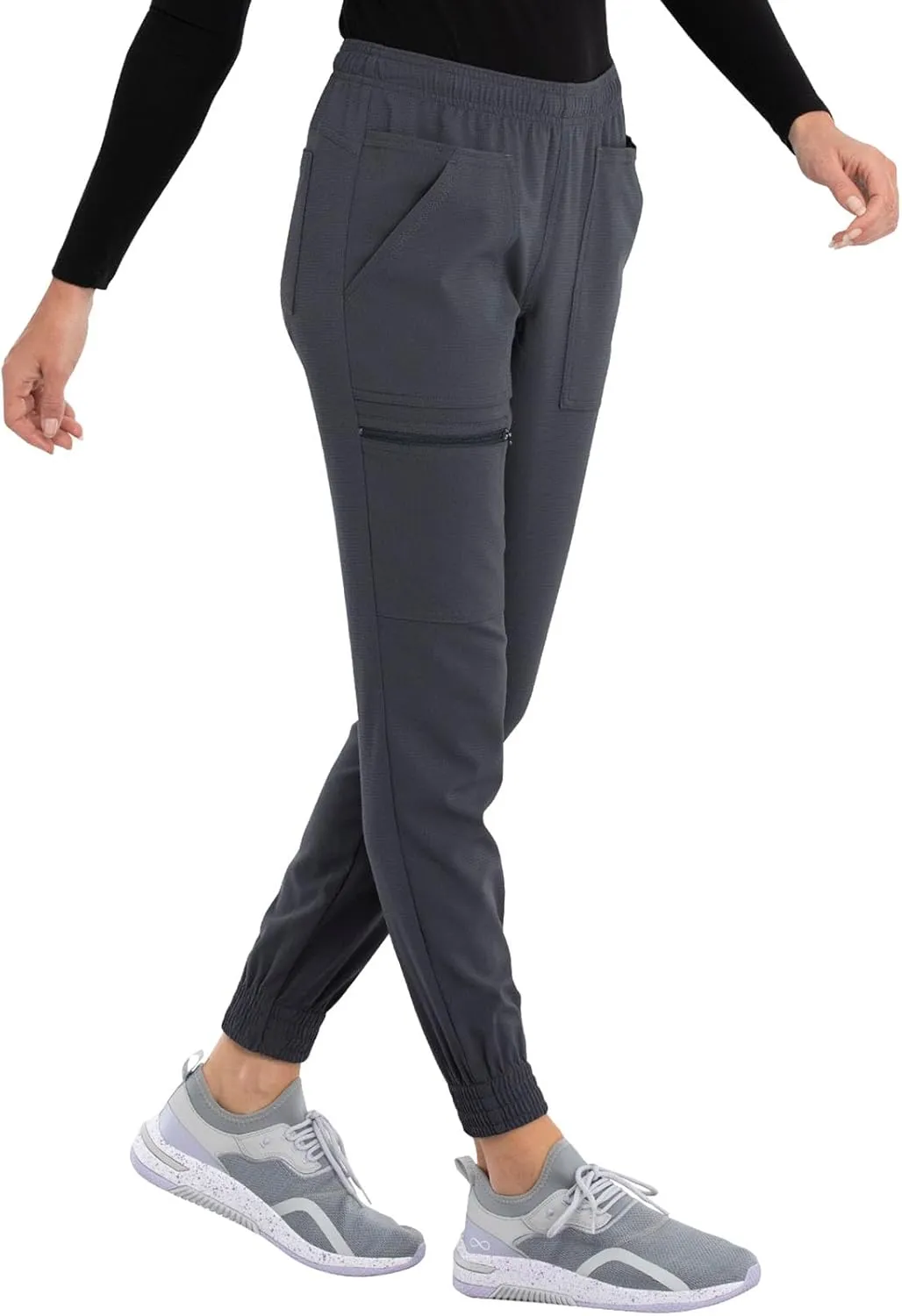 Cherokee Women's Mid Rise Tapered Leg Jogger Scrubs Pant