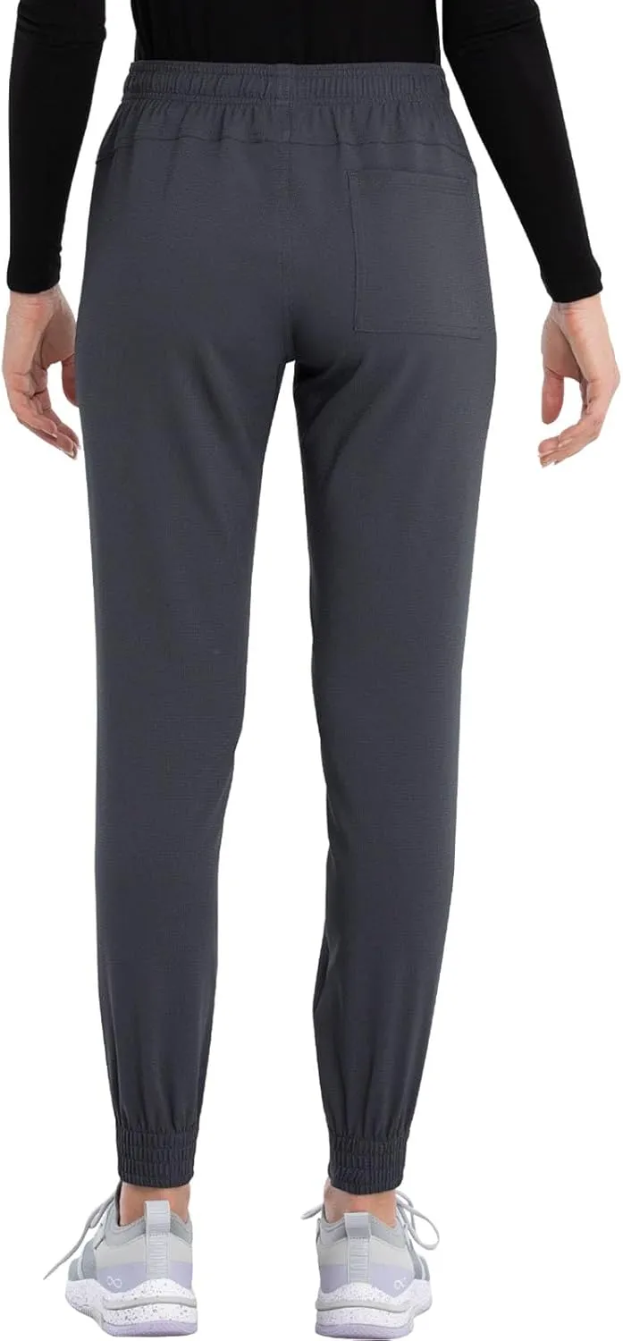 Cherokee Women's Mid Rise Tapered Leg Jogger Scrubs Pant