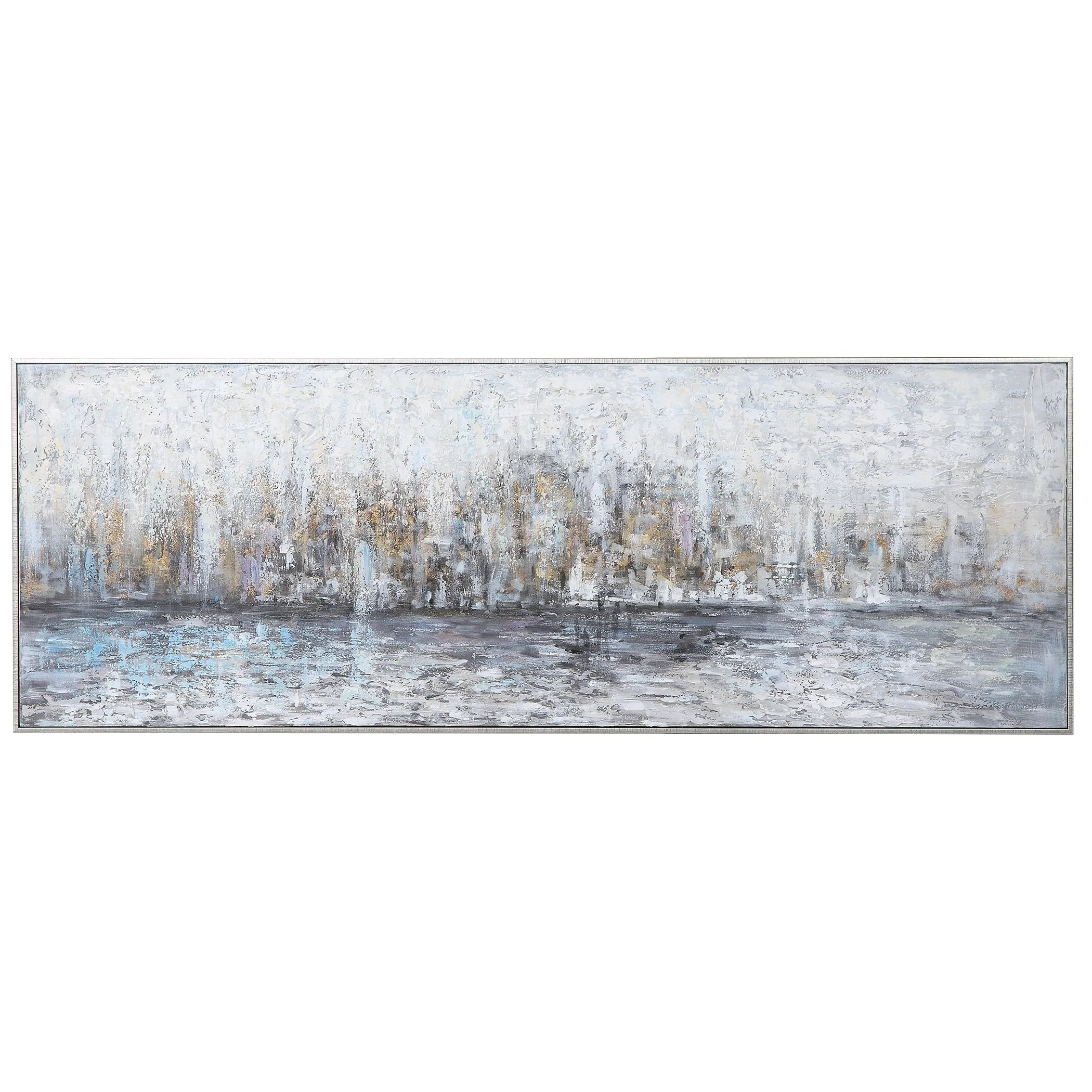City Reflection Hand Painted Canvas