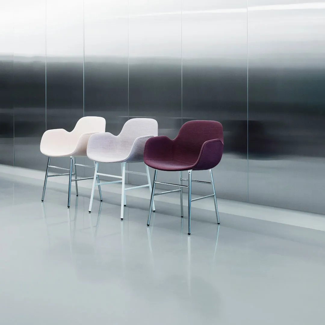 Form Armchair - Metal Legs - Upholstered