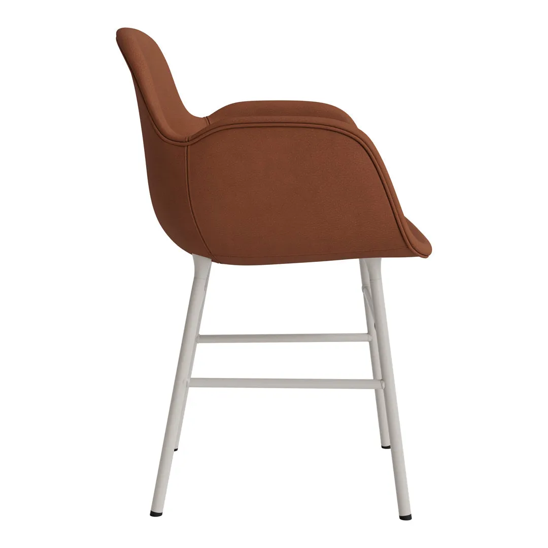 Form Armchair - Metal Legs - Upholstered