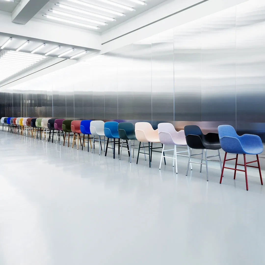 Form Armchair - Metal Legs - Upholstered