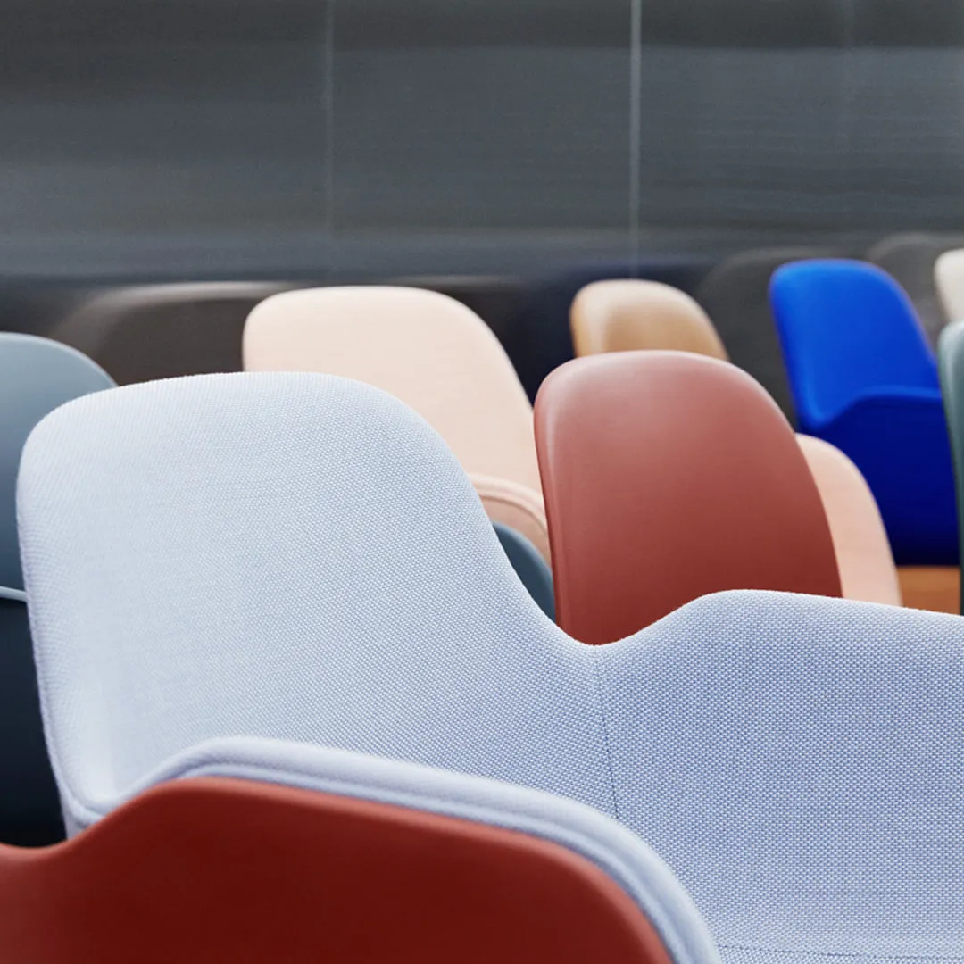 Form Armchair - Metal Legs - Upholstered