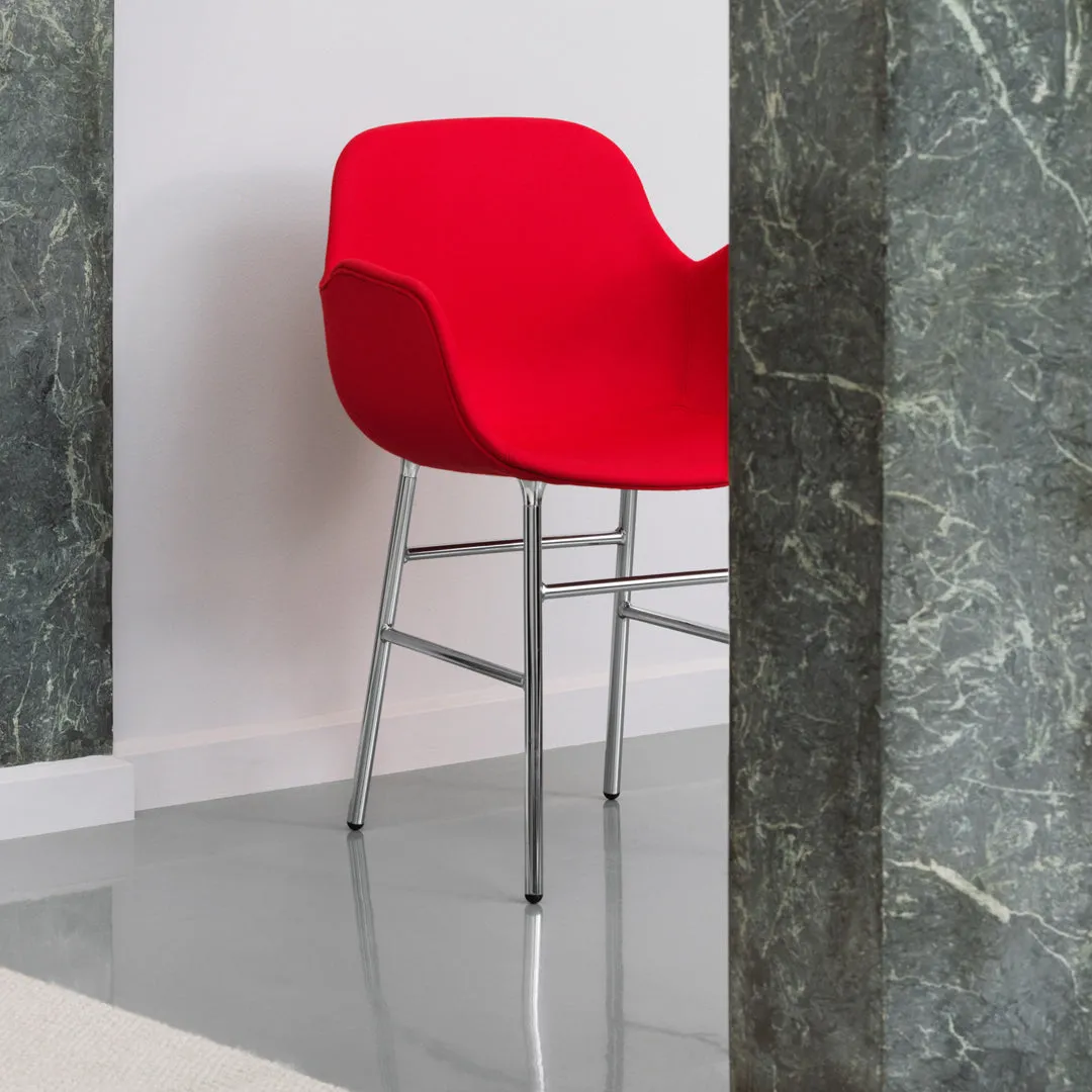 Form Armchair - Metal Legs - Upholstered