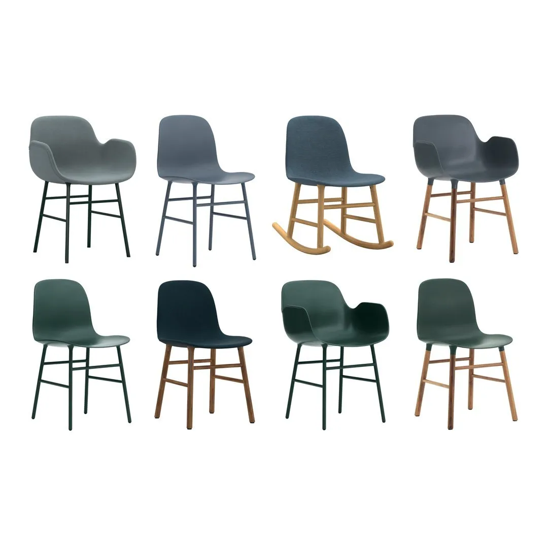Form Armchair - Metal Legs - Upholstered