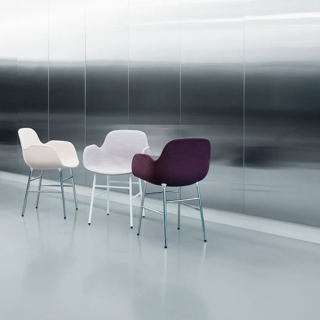 Form Armchair - Metal Legs - Upholstered