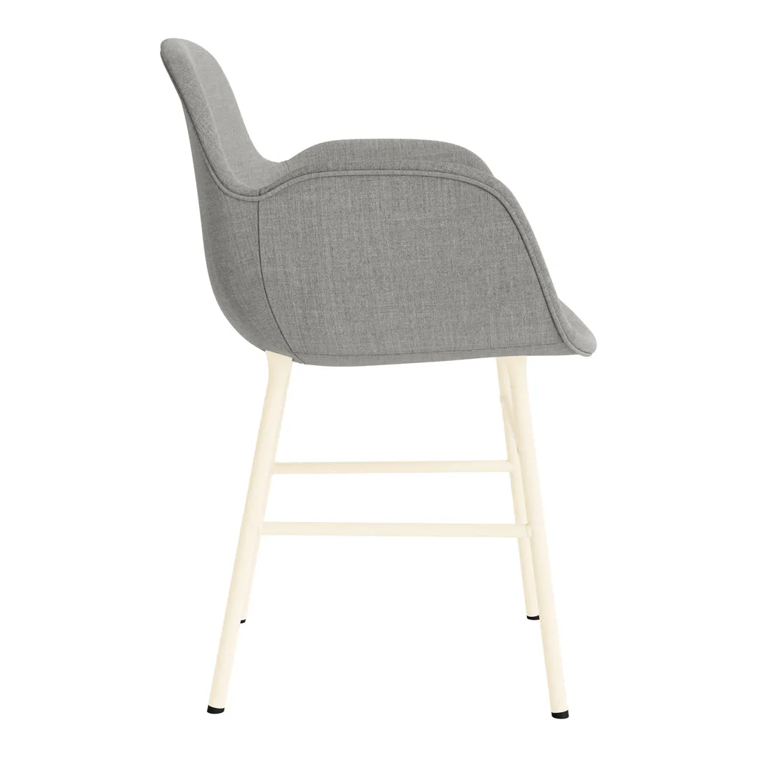 Form Armchair - Metal Legs - Upholstered