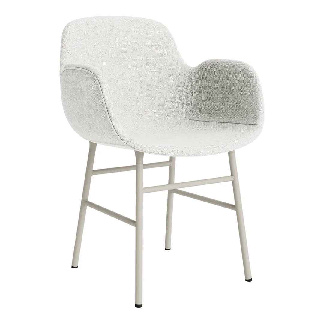 Form Armchair - Metal Legs - Upholstered