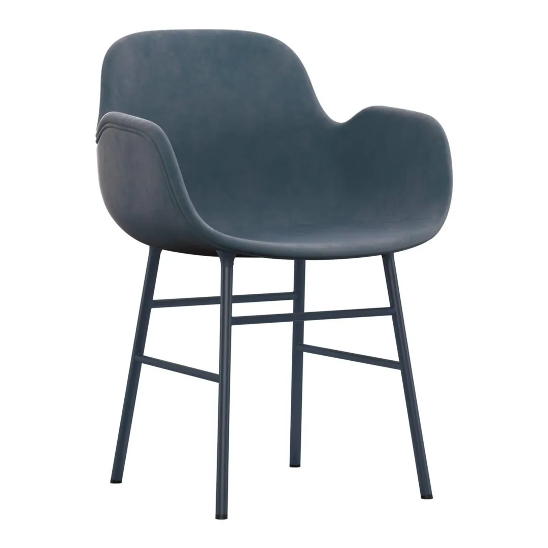 Form Armchair - Metal Legs - Upholstered