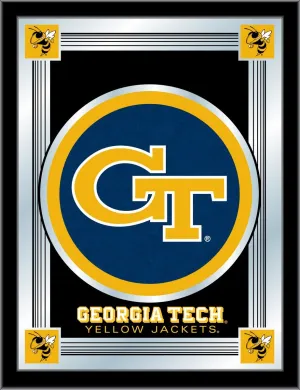 Georgia Tech Yellow Jackets Holland Bar Stool Co. Black Logo Mirror (17" x 22")