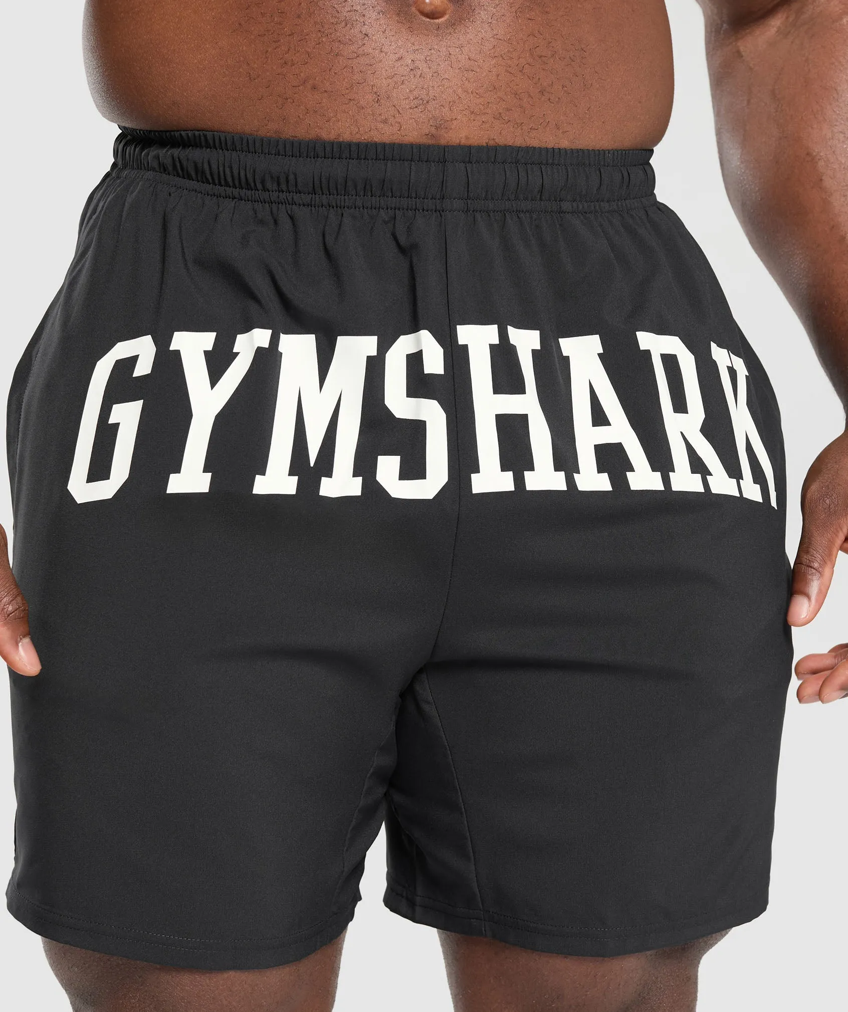 Gymshark Built Different Graphic Shorts - Black