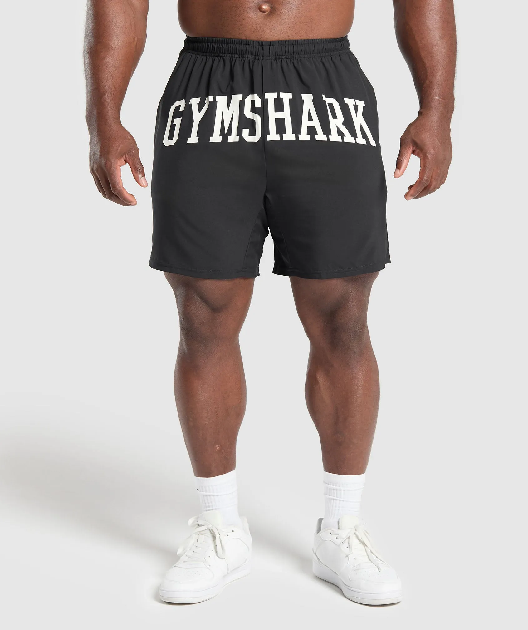 Gymshark Built Different Graphic Shorts - Black