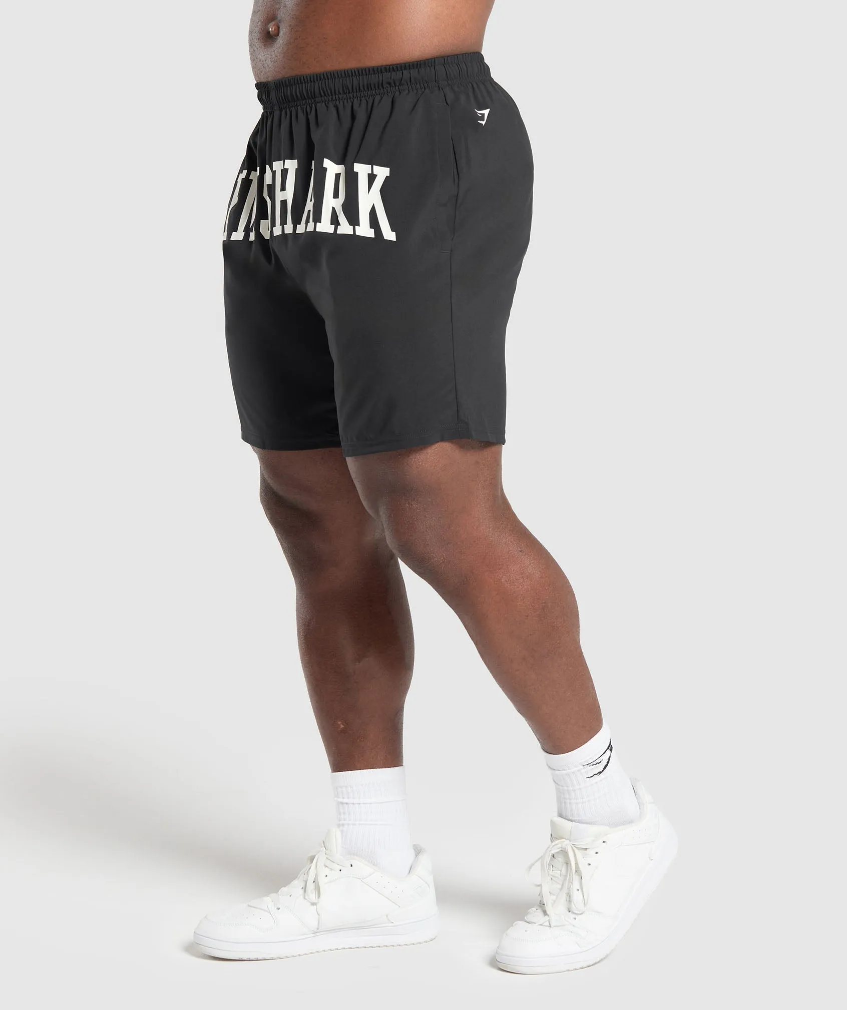 Gymshark Built Different Graphic Shorts - Black