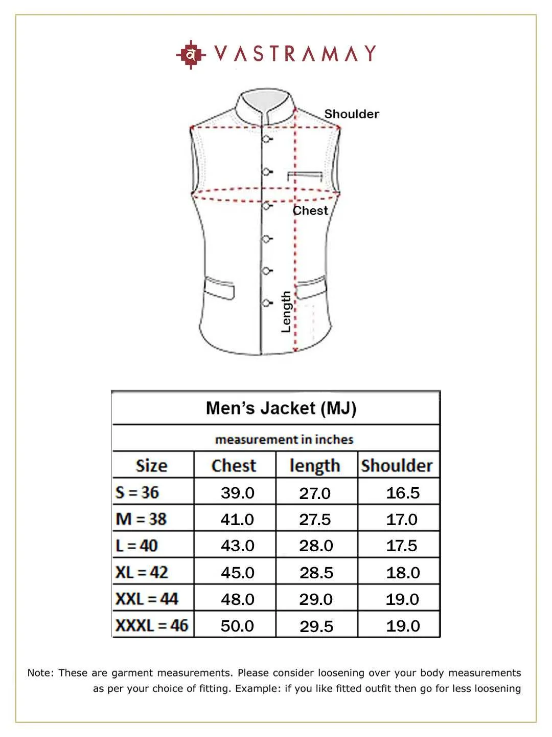 Jashvi Men's Peach And Blue  Printed Woven Nehru Jacket